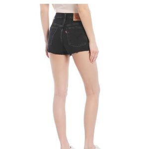 Levi’s black denim shorts